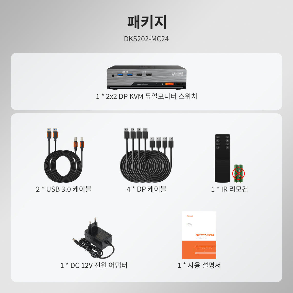 2×2 DP 1.4 KVM (멀티 PC 제어 지원) | 듀얼 8K60/4K144, EDID