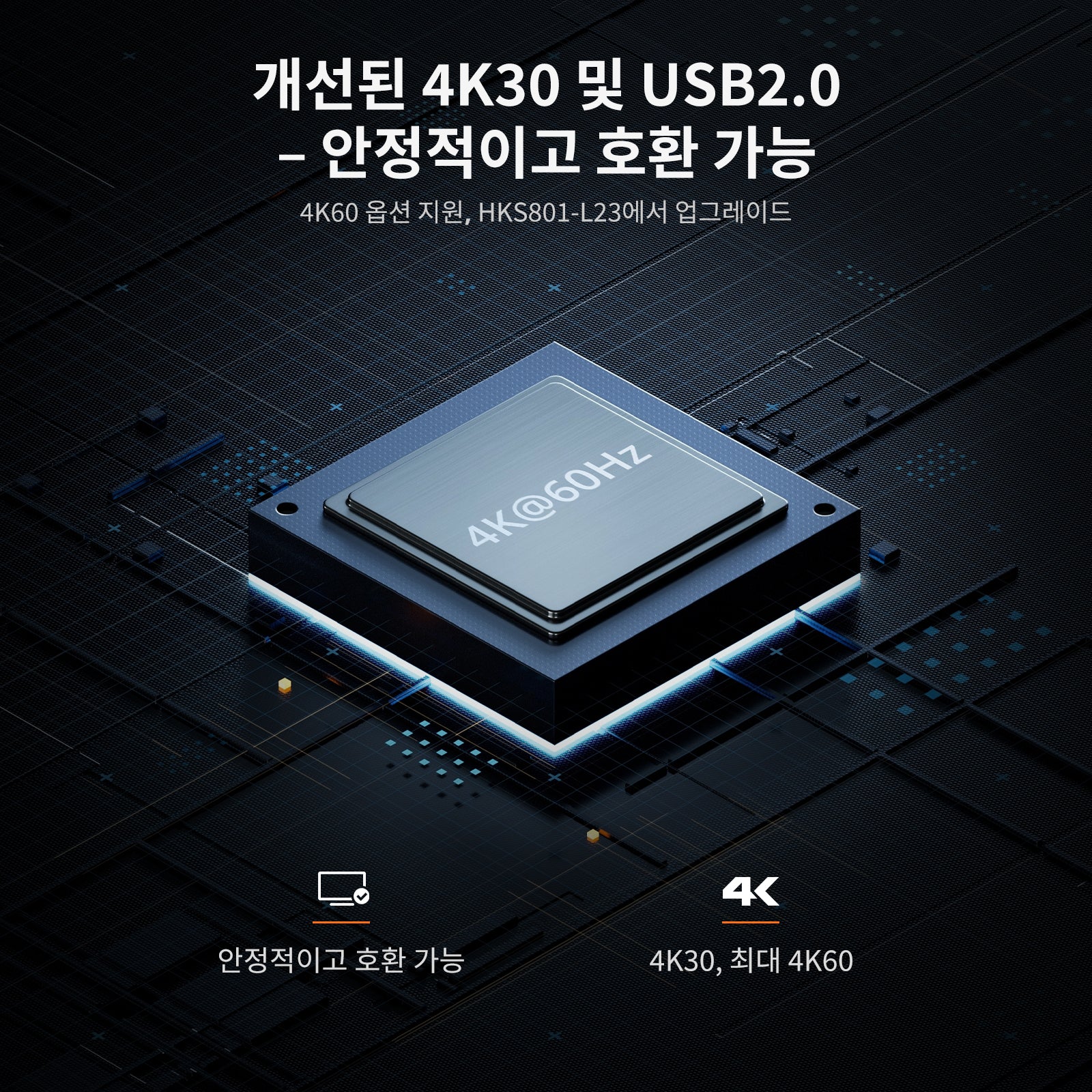 8포트 HDMI KVM 스위치 4K30Hz 지원 RS232/LAN, 더 넓은 호환성 및 안정성을 위한 업그레이드