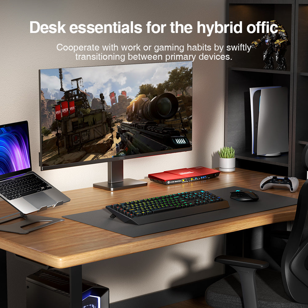 TESmart 4포트 4:1 HDMI KVM 스위치 – 4K60Hz, 마우스 심리스 스위칭 | TESmart Korea