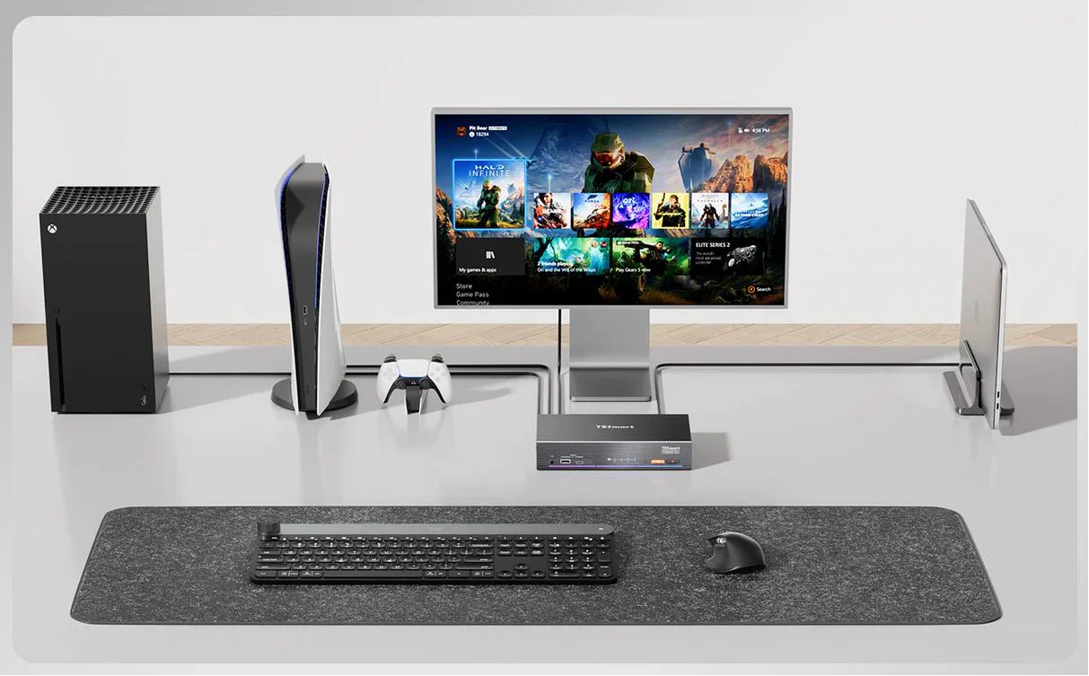 Pro Display XDR에 PS5·Xbox·Nintendo Switch 연결하기: Thunderbolt™ 호환 KVM 활용 가이드