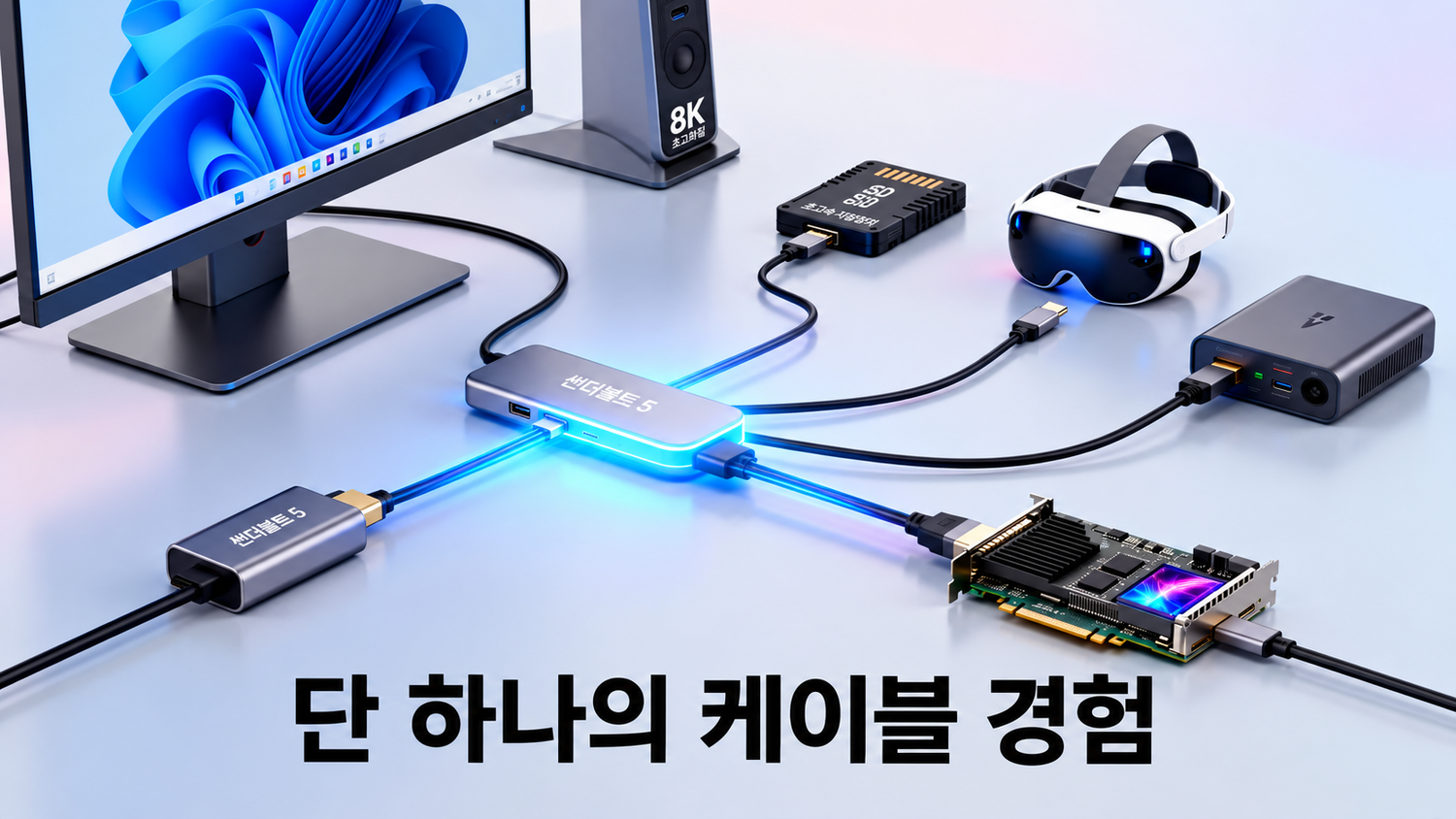 Thunderbolt 인터페이스 진화: Thunderbolt 3·4·5 성능 비교와 연결 표준의 재정의
