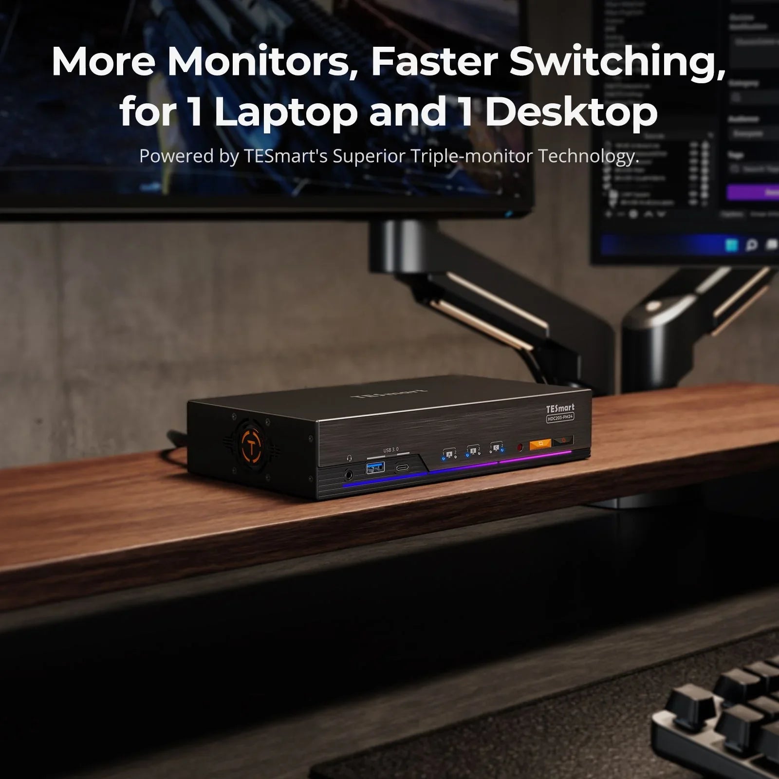 Mac용 다중 모니터 설정 가이드: DisplayLink 지원 TESmart USB-C KVM으로 생산성 극대화