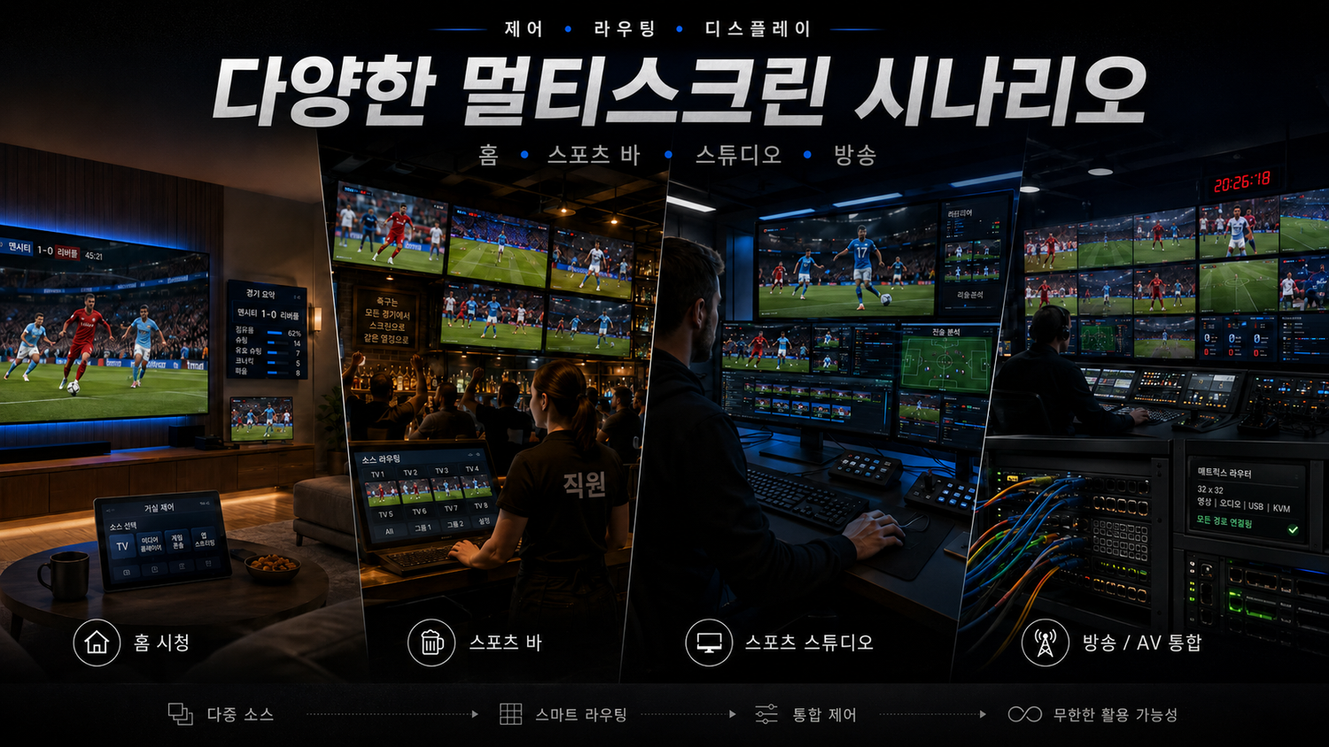 2026 경기 시즌을 위한 바·펍 스포츠 스트리밍 구성 가이드: TESmart HDMI 매트릭스가 필요한 이유