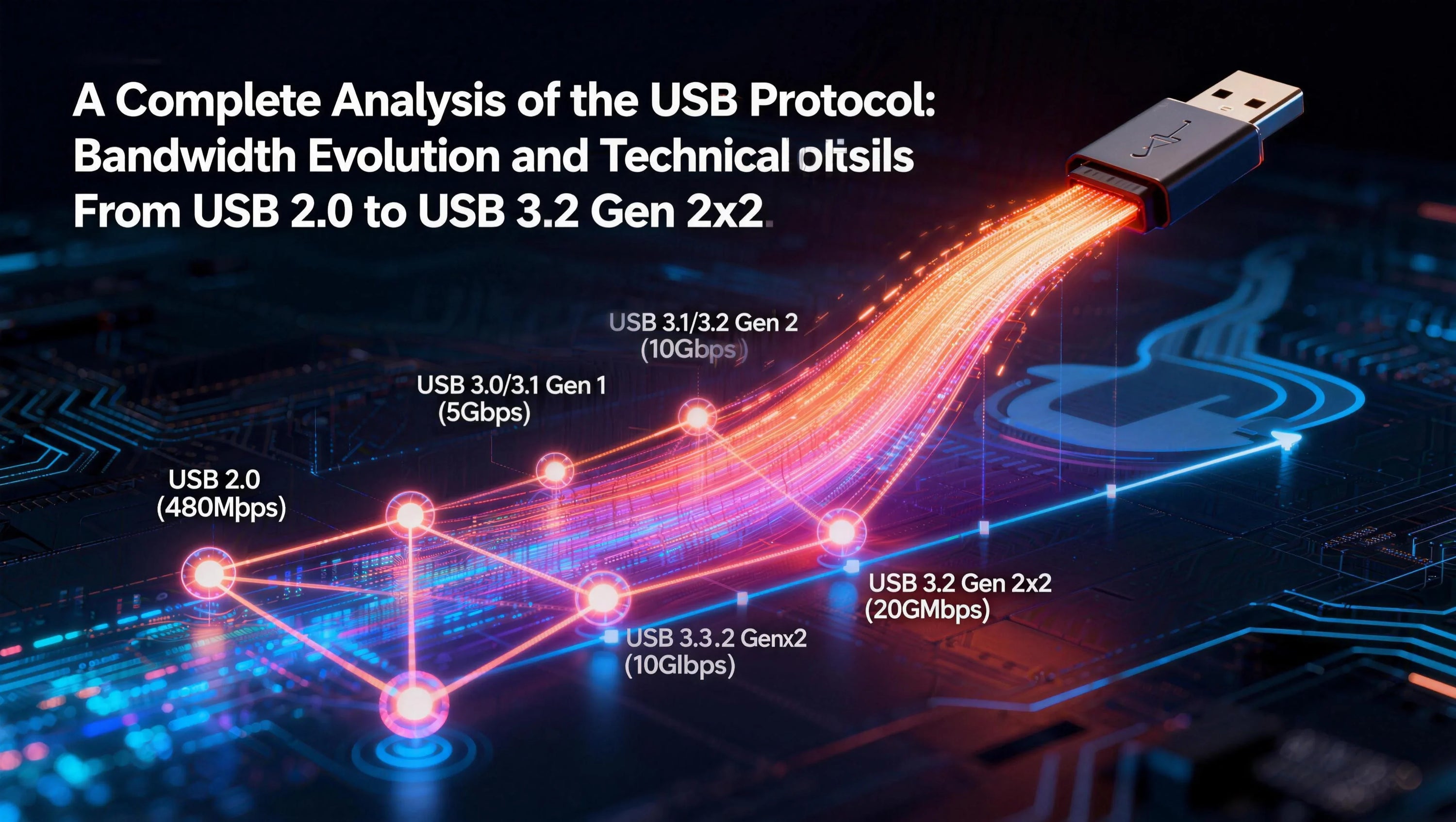 USB 2.0·USB 3.2 Gen 1·Gen 2·Gen 2x2 완벽 비교: 속도, 대역폭, 기술 차이 분석