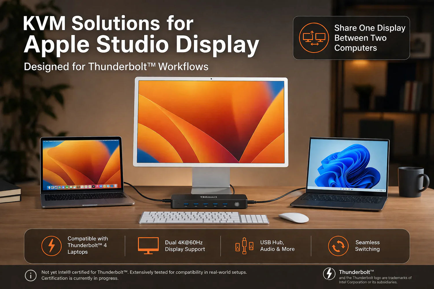 Apple Studio Display용 KVM 선택 가이드: 호환되는 KVM 스위치를 고르는 방법