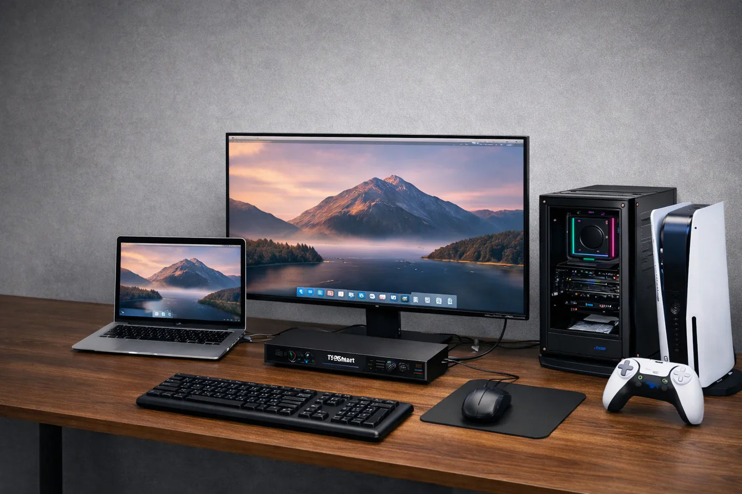 MacBook과 데스크톱을 함께 사용하는 워크스페이스 가이드: THK401-X4 KVM 활용 방법