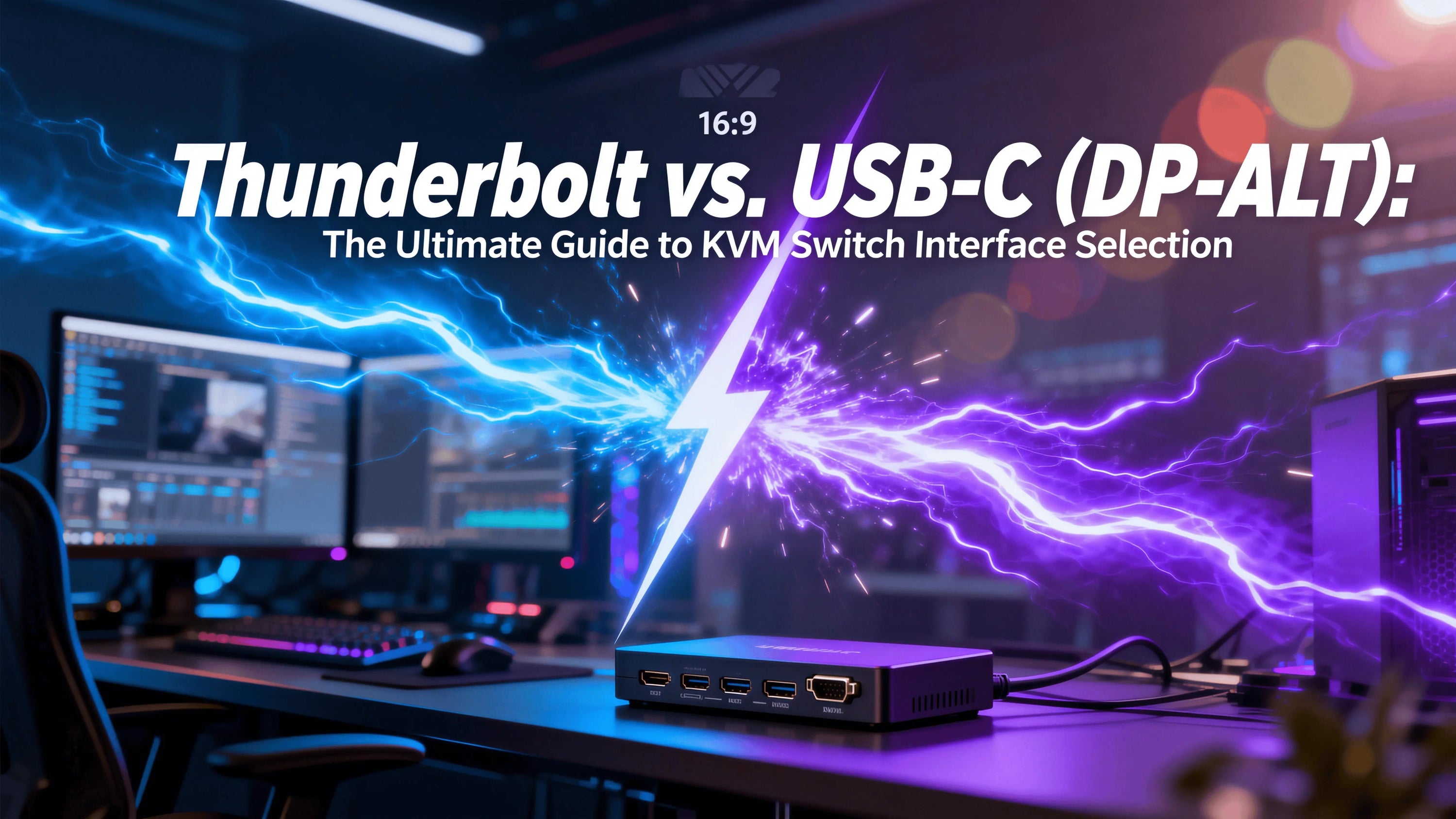 Thunderbolt와 USB-C(DP-ALT) 차이점 비교: KVM 스위치 인터페이스 선택 가이드