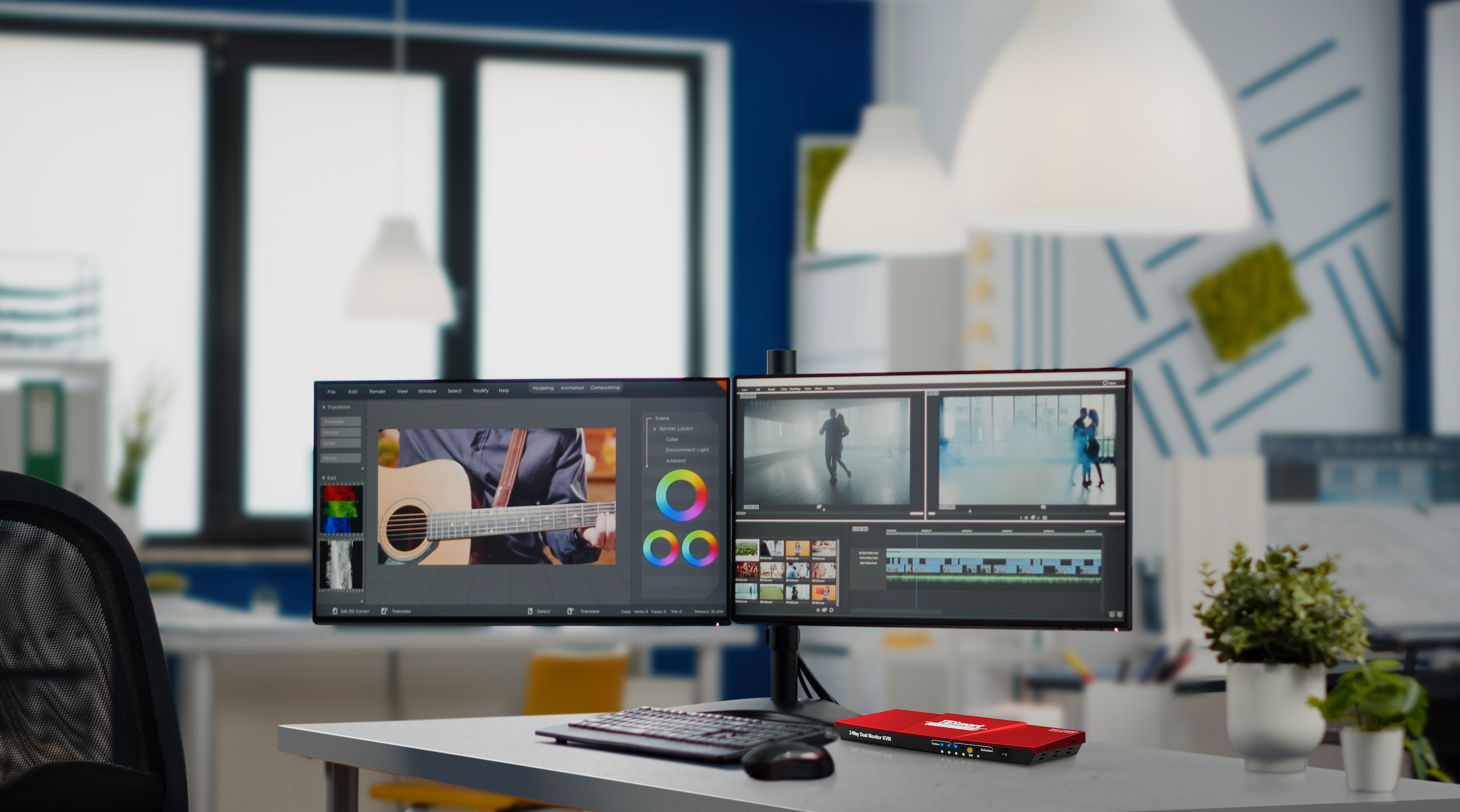 KVM 스위치: 그래픽 디자인 산업의 효율성과 창의성 파트너