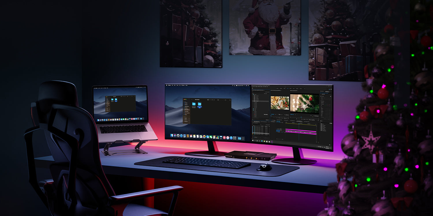 TESmart KVM 스위치로 크리스마스 기적을 선사