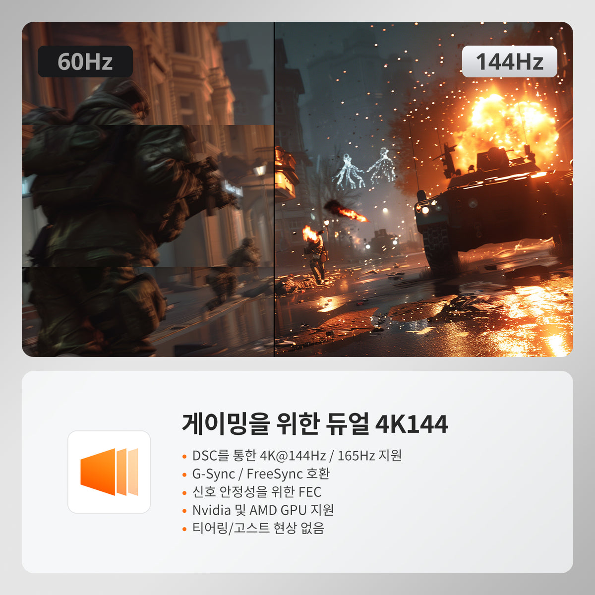 2×2 DP 1.4 KVM (멀티 PC 제어 지원) | 듀얼 8K60/4K144, EDID
