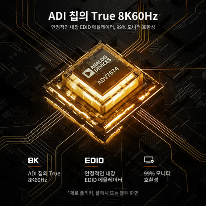 HKS202-M24,HDMI 2.1 듀얼 4K144Hz KVM 스위치,2대 PC 및 모니터 2대용 게이밍 독(ADI Chip, EDID, VRR, FVA, ALLM 및 Dynamic HDR 포함)