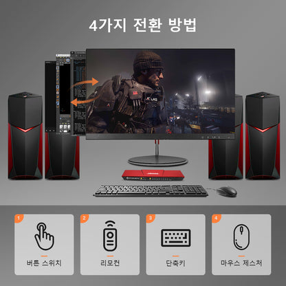 TESmart 4포트 4:1 DP KVM 스위치 – DP1.2, 4K60Hz, USB 허브 포함 | TESmart Korea