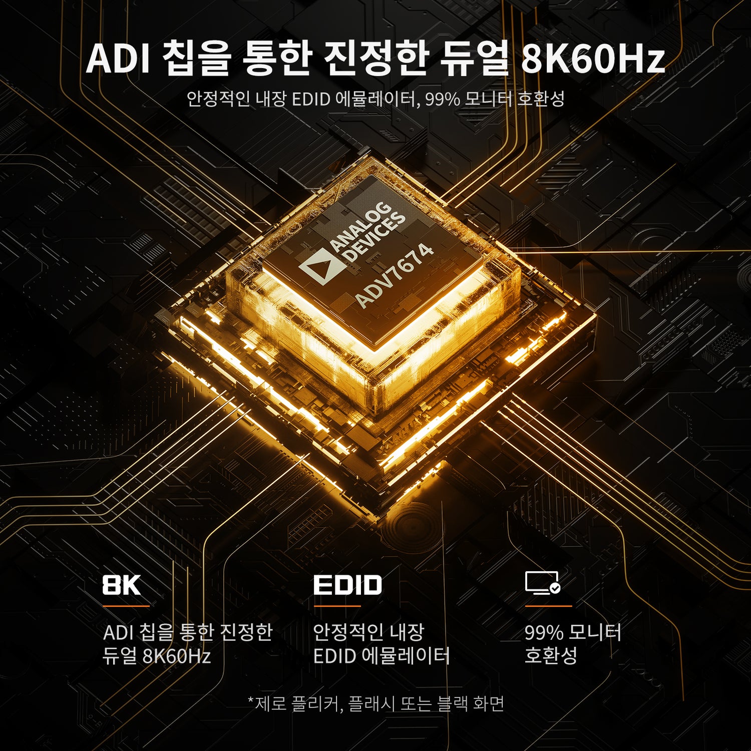 2대의 PC와 2대의 모니터를 위한 HDMI 2.1 및 DP 1.4 듀얼 4K144Hz KVM 스위치 게이밍 독, ADI 칩, EDID, VRR, FVA, ALLM 및 동적 HDR 포함