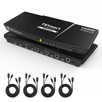 TESmart 4포트 4:1 B 시리즈 HDMI KVM 스위치 – 4K30Hz,EDID 지원 | TESmart Korea