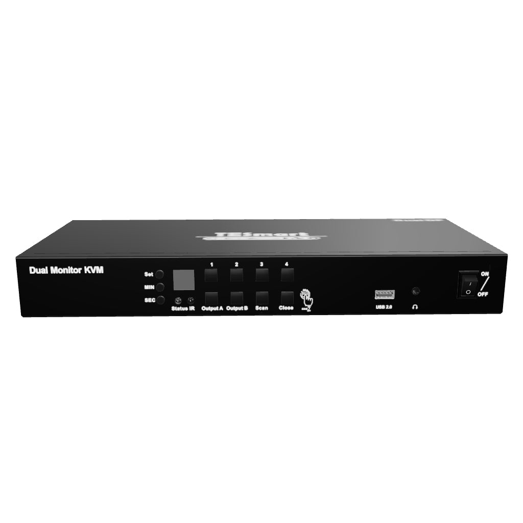 TESmart 4포트 4:2 듀얼 모니터 DP KVM 스위치 키트 – 4K60Hz, EDID 지원 | TESmart Korea