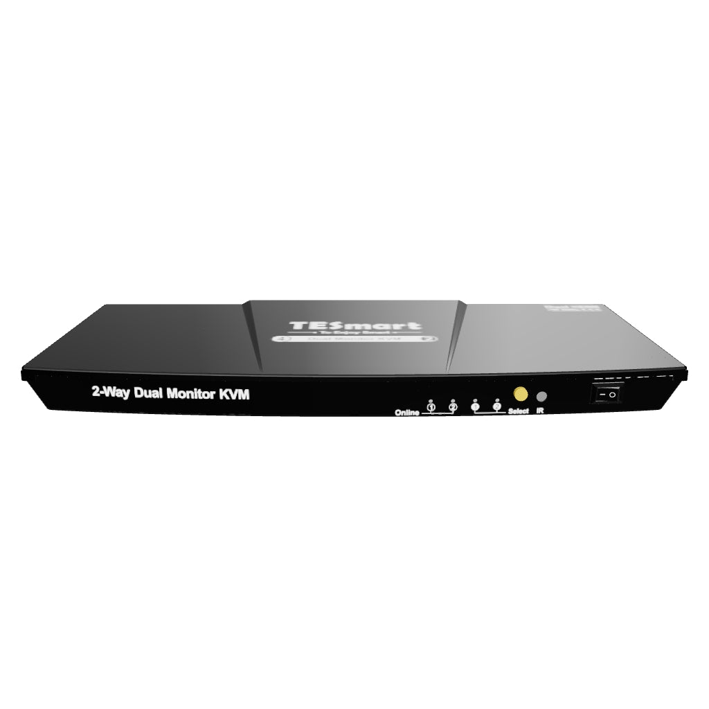 TESmart 4포트 2:2 듀얼 모니터 HDMI KVM 스위치 – 4K60Hz, USB 허브 지원 | TESmart Korea