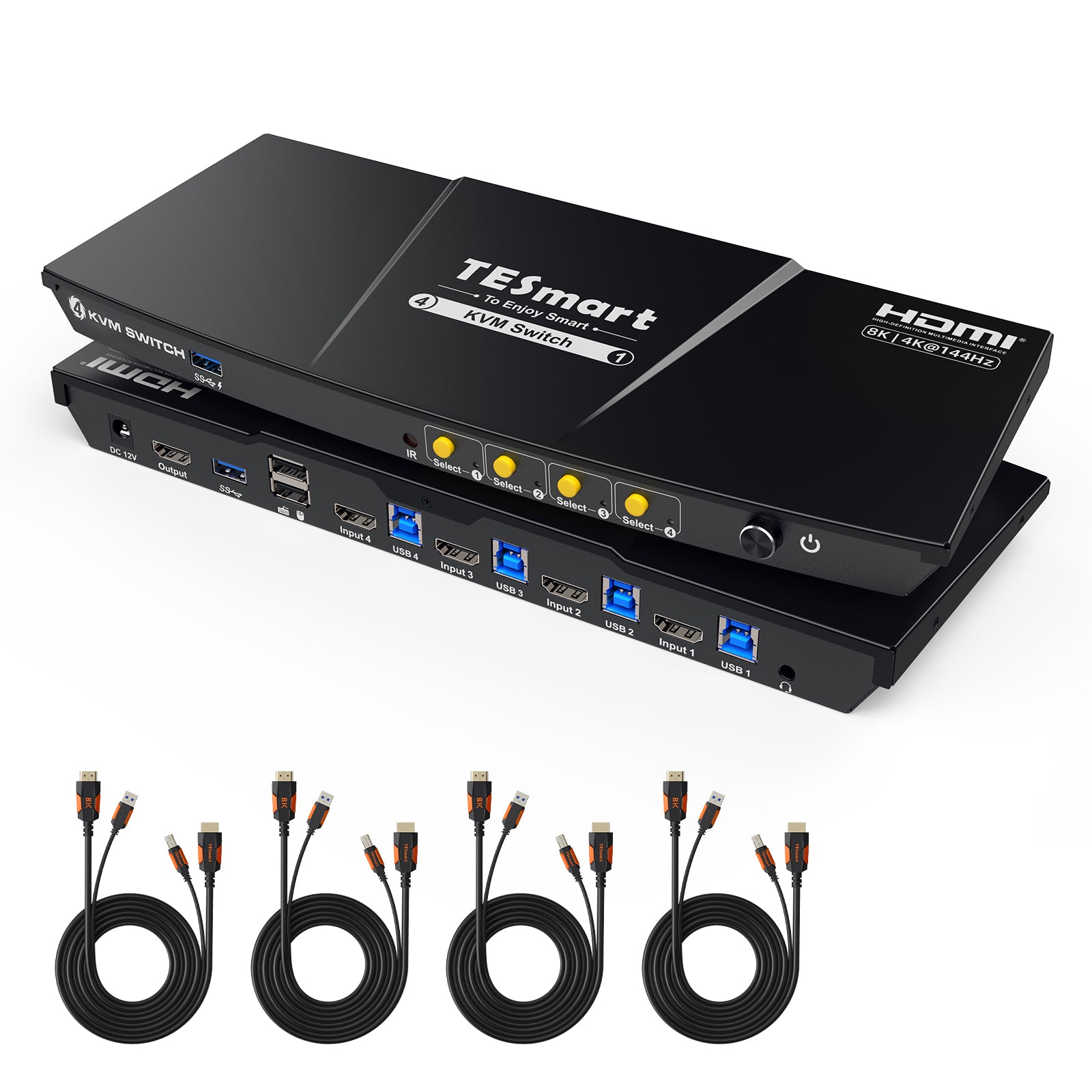 tesmart 4:1 hkd401m23 usb3.0 kvm switch