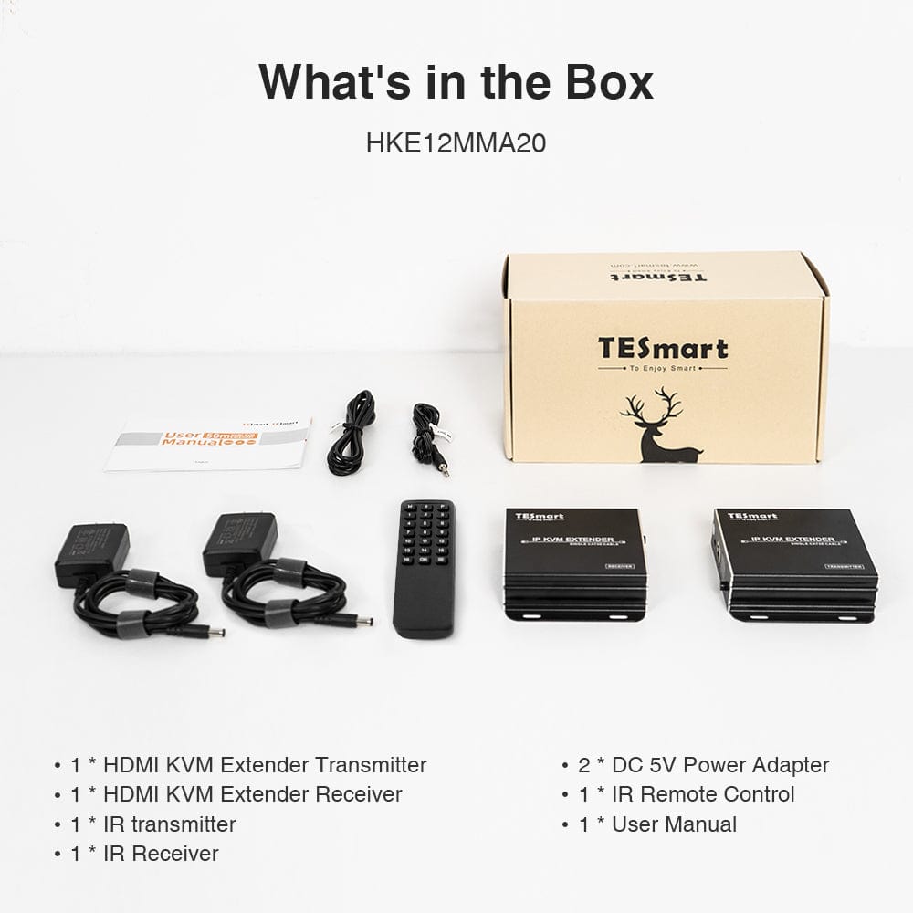 TESmart 120M HDMI KVM 익스텐더 – many to many, 1080P@60Hz, CAT5/6 케이블 지원 | TESmart Korea